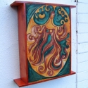 Medúza-Lámpa+Kép+Polc, Otthon, lakberendezés, Bútor, Lámpa, Gyerekszoba, Famegmunkálás, Festett tárgyak, Méret:10x43x38-cm
-Fa mély kerete két takarékos izzót,rejt.-Biztonságos szerelékkel,kapcsolóval.
A k..., Meska