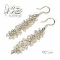 Fehér gyöngyös Chainmail fülbevaló , Esküvő, Ékszer, óra, Fülbevaló, Fehér gyöngyös Chainmail fülbevaló
0,6 mm-es ezüstözött ékszerdrótból
2,5 mm-es Cseh ká..., Meska