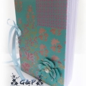 Különlegességek tárháza - Türkiz patchwork mintás napló, Képeslap, album, füzet, Dekoráció, Jegyzetfüzet, napló, naptár, Képeslap, levélpapír, Papírművészet, Mindenmás, Saját tervezésű, kézzel készített termék!

Különleges notesz nem csak különleges alkalmakra!

Türkiz..., Meska