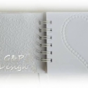 Esküvői vendégkönyv  Fehér -  organza virág album, Képeslap, album, füzet, Jegyzetfüzet, napló, naptár, Papírművészet, Egy gyönyörű vendégkönyv, egy felejthetetlen napra!

A vendégkönyv tetszés szerint színezhető. Az al..., Meska
