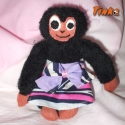Elza a mini gorilla, Baba-mama-gyerek, Otthon, lakberendezés, Dekoráció, Varrás, Apró kismajom, puha anyagból készült, tökéletes alvótársa és kedvence lehet egy kisgyermeknek.
Szeri..., Meska