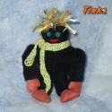 Bob a laza jeti, Játék, Baba-mama-gyerek, Otthon, lakberendezés, Dekoráció, Varrás, Puha babysoftból készült, flízzel bélelt. A sálát magam horgoltam. Kézzel illetve géppel varrt

Mére..., Meska