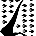 Somfordáló dinoszaurusz falmatrica, Dekoráció, Otthon, lakberendezés, Férfiaknak, Falmatrica, Fotó, grafika, rajz, illusztráció, Ez a dinoszaurusz jól elsomfordált (mondjuk egy szekrény háta mögé), de lábnyomait hátrahagyta, így ..., Meska