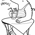 Jegesmedve - More Ice Please! falmatrica, Dekoráció, Otthon, lakberendezés, Falmatrica, Fotó, grafika, rajz, illusztráció, A jegesmedve jeget kér, mert nagyon melege van. (Köszönet érte a globális felmelegedésnek...) Ha val..., Meska