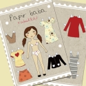 Kati baba és ruhatára, Baba-mama-gyerek, Képzőművészet , Játék, Papírművészet, Baba-és bábkészítés, Öltöztethető  papir baba, saját ruhatárral.
eros, vastag papirra nyomtatva.
kivagas utan, a baba 14 ..., Meska