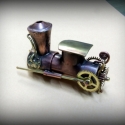 Steampunk-lokomotív pendrive, Meska