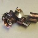 Steampunk pendrive fényképező, Férfiaknak, Ötvös, Ez a fényképező alig nagyobb egy diónál, mégis képes lenne lefényképezni akár sokkalta nagyobb tárgy..., Meska