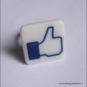 Facebook like gyűrű, Ékszer, óra, Gyűrű, Fülbevaló, Medál, Ékszerkészítés,  A jól ismert facebook like jel ha tetszik kérek egy like-ot tőled a facebook-ra ( az oldalt találha..., Meska