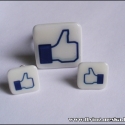 Facebook like gyűrű, Ékszer, óra, Gyűrű, Fülbevaló, Medál, Ékszerkészítés,  A jól ismert facebook like jel ha tetszik kérek egy like-ot tőled a facebook-ra ( az oldalt találha..., Meska