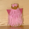 Tündér-királylány, Játék, Baba, babaház, Játékfigura, Készségfejlesztő játék, Baba-és bábkészítés, Varrás, A királylány arca rugalmas pamut anyagból készül, ruháját gyapjúfilcből varrom, sok-sok apró öltésse..., Meska