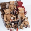 Nosztalgia mackó Töhötöm, Baba-mama-gyerek, Dekoráció, Játék, Képzőművészet , Baba-és bábkészítés, Varrás, Az 50-es, 60-as évek stílusában készült, mozgatható végtagokkal rendelkező mackó, akinek bája minden..., Meska