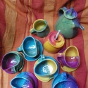 Teaset for Daria:), Konyhafelszerelés, Bögre, csésze, Kancsó , Kerámia, 1db teáskanna:kb.1,5 liter
6db bögre:kb.3.5 dliter
1db méztartó:kb.4 dliter
1db citromkiöntő:kb.3 dl..., Meska