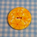 Tavaszi sárga virágos millefiori gombok, Dekoráció, Otthon, lakberendezés, Ruha, divat, cipő, Húsvéti mindenféle, Varázsold egyedivé ruháidat, táskádat, párnahuzataidat, ... ezekkel a különleges, óriás millefiori g..., Meska