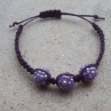 Shamballám  lilában!, Ékszer, óra, Baba-mama-gyerek, Karkötő, Ékszerkészítés, Csomózás, 
Engem is elkapott a shamballa láz !

1 cm akryl gyöngyből készítettem ezt a makramé karkötőt ,a gyö..., Meska