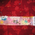 Gipsy & Vintage sál, Ruha, divat, cipő, Kendő, sál, sapka, kesztyű, Sál, Varrás, Selyemfestés, 120 cm hosszú,24 cm széles egyedi készítésű női sál
18.század és a mai stílusok ötvözésével készült
..., Meska
