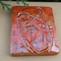 Különös lapka, Mindenmás, Kerámia, Finom metszésű Madonna-arc, a méret kb 8,5 X 10 cm (nem mértani...). Felső szélére fúrtam két lyukat..., Meska
