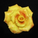 \'Queen Elisabeth\'  Rózsa Gyűrű, Ékszer, óra, Bross, kitűző, Polymer gyurmából készítettem ezt a rózsa gyűrűt, vidám hangulatot teremtve egy nyári öltözékhez
A r..., Meska