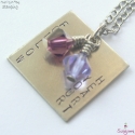 "Follow Your Heart" - Stamping nyaklánc, A négyzet alakú fém medálon a "Follow Your Hea...