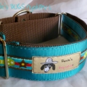 BUGS Rosie\'s dog coll-art nyakörv (L), Állatfelszerelések, Varrás, Termékeim minőségi alapanyagokból készülnek. Kizárólag erre a célra gyártott hegesztett fémkellékekk..., Meska