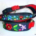 KALOCSAI mintás Rosie\\\'s Dog coll-art nyakörv pórázzal, Állatfelszerelések, Hímzés, Varrás, Kalocsai mintás, hímzett nyakörvek hozzá illő pórázzal, 1 m-ről 2 m-re bővíthető,melyekben megjelenn..., Meska