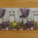 Üveg gyertyaalátét, Otthon, lakberendezés, Gyertya, mécses, gyertyatartó, Decoupage, szalvétatechnika, Mérete: 30x15cm
A géppel körbecsiszolt üveglapot decoupage technikával alulról díszítettem. Alsó fel..., Meska