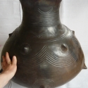 Bronzkori nagy edény, Konyhafelszerelés, Otthon, lakberendezés, Magyar motívumokkal, Kaspó, virágtartó, váza, korsó, cserép, , Meska