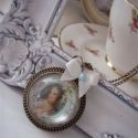 Marie Antoinette  romantikus nyaklánc, Ékszer, óra, Nyaklánc, Marie Antoinette várja, hogy valaki öltözetét ékesítse. 
Saját elképzelés alapján készített nagymére..., Meska