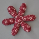 Virágos, pillangós faldísz / fali dekoráció, Baba-mama-gyerek, Dekoráció, Otthon, lakberendezés, Gyerekszoba, Varrás, Patchwork, foltvarrás, Lányaim szobájában, ami tetőtéri szoba, nehezen megoldható a ferde falfelületek dekorálása, hiszen k..., Meska
