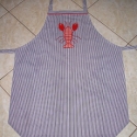 Férfikötény (Főtt rák), Férfiaknak, Konyhafelszerelés, Kötény, ... vagyis: megfőztelek. :-)

Kék-fehér csíkos pamutvászon az alapja ennek a férfiköténynek. A mellr..., Meska