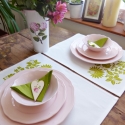 Kalocsa virágai zöld  tányéralátét szett fehér, Magyar motívumokkal, Dekoráció, Otthon, lakberendezés, Festett tárgyak, Varrás, Tavaszváró tányéralátét szett!!!!
A kalocsai párnakollekció kiegészítője ez a tányéralátét.
Kalocsai..., Meska