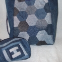 farmerből, Táska, Neszesszer, Válltáska, oldaltáska, Varrás, Patchwork, foltvarrás, Kedvenc városba járós táskáim között ilyen is akad.Ezek adták az ötletet pont elég nagy, és praktiku..., Meska