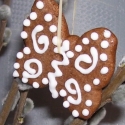 Húsvéti mézeskalács figurák, Baba-mama-gyerek, Dekoráció, Húsvéti mindenféle, Mézeskalácssütés, Illatos , puha, kb, 6 cm-es mézeskalács figurák, melyek húsvéti dekorációként  vagy egyedi locsolóaj..., Meska