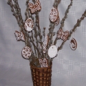 Húsvéti mézeskalács figurák, Baba-mama-gyerek, Dekoráció, Húsvéti mindenféle, Mézeskalácssütés, Illatos , puha, kb, 6 cm-es mézeskalács figurák, melyek húsvéti dekorációként  vagy egyedi locsolóaj..., Meska