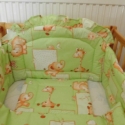 bébi ágyneműszett- többféle minta, Baba-mama-gyerek, Gyerekszoba, Gyerekbútor, Varrás, 3 részes ágyneműszett,  60 vagy 70  cm széles kiságyba való, íves kialakítású fejvédővel.
Anyaga pam..., Meska