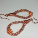orange earing, Ékszer, óra, Esküvő, Ruha, divat, cipő, Fülbevaló, Ékszerkészítés, Fémmegmunkálás, 5cm hosszú, vörösrézből és narancsszínű miracel gyöngyből készült fülbevaló.

Szeretettel ajánlom!..., Meska