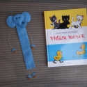 Filc elefánt könyvelző (650ft/db), Baba-mama-gyerek, Játék, Képeslap, album, füzet, Könyvjelző, Varrás, Boglárka kérésére készült ez az elefántos könyvjelző csomag, a kis csemetéknek, osztálykarácsonyra,d..., Meska