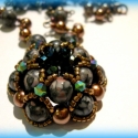 Kő kövön - nyaklánc AKCIÓ!, Ékszer, óra, Nyaklánc, Ékszerkészítés, Hagyományos, örök divat Shy Smile medál jáspis golyókból, Tohó és Swarovski gyöngyökkel, hozzá illő ..., Meska