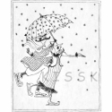 Nosztalgia, Képzőművészet , Dekoráció, Grafika, Kép, Fotó, grafika, rajz, illusztráció,   A művészi nyomat Nosztalgia című rézkarcom fekete-fehér reprodukciója. 
A max. 50 db-os, sorszámoz..., Meska