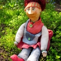 Rozi, Játék, Képzőművészet , Baba-mama-gyerek, Báb, Baba-és bábkészítés, Varrás, Megnevezése;baba
Mérete;kb 40 cm
Anyaga;textil,modellező gyurma 
, Meska
