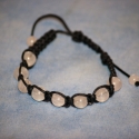shamballa karkötő rózsakvarc, Ékszer, óra, Karkötő, , Meska