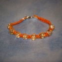 shamballa karkötő narancs, Ékszer, óra, Karkötő, , Meska
