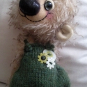  Boldizsár, Játék, Dekoráció, Játékfigura, Varrás, Kötés, Mohair anyagból, kézzel varrt macika, aminek magassága 25 cm,   teste vatelinnel töltött, orra hímze..., Meska