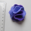 Lila kitűző, Ékszer, óra, Bross, kitűző, , Meska