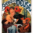 Alphonse Mucha - Biéres_de_la_Meuse, Otthon, lakberendezés, , Meska