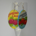 Berry crush fülbevaló, Ékszer, óra, Fülbevaló, Decoupage, szalvétatechnika, Az ízletes fülbevalóhoz illő karperecet is megtalálhatod a repertoáromban és ha mindkettőt megvásáro..., Meska