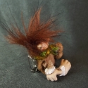 REZSŐ kobold kitűző, Ékszer, óra, Táska, Medál, Bross, kitűző, Kerámia, Baba-és bábkészítés, Rőt kis kobold Rezsőke,
örök mosoly az Ő éke.
Így dob fel mindened,
ha kitűzőként viseled :-)


Őkel..., Meska