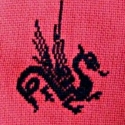 Edényfogók hímzett sárkányokkal (keresztszemes hímzés), Konyhafelszerelés, Edényfogó, Varrás, Hímzés, Már húsz éve csak ezt a típust készítem saját célra.
Elég hosszú és széles ahhoz, hogy férfi és női ..., Meska