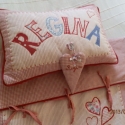 Regina, Otthon, lakberendezés, Baba-mama-gyerek, Gyerekszoba, Falvédő, takaró, Varrás, Patchwork, foltvarrás, Ezt a párnát és kis takaróhuzatot megrendelésre készítettem. Ha szeretnél te is egy ilyen szettet eg..., Meska