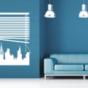 Falmatrica ablak New Yorkra 69 X 46 cm, Dekoráció, Otthon, lakberendezés, Falmatrica, Fotó, grafika, rajz, illusztráció, Dobd fel a lakásod és a hangulatod egy saját faltetoválással!

69 X 46 cm méretű a dekoráció a képen..., Meska