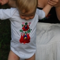 Matyó alulgombolós \"Betyár\", Baba-mama-gyerek, Ruha, divat, cipő, Baba-mama kellék, Gyerekruha, Varrás, Hímzés, 100% rugalmas pamutból saját szabásminta alapján készítettük ezt a kis babaruhát. Lába közt bébipate..., Meska
